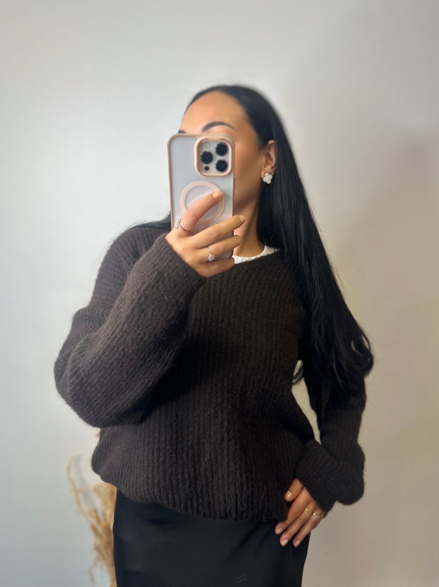 Pull doux manches boules - MAYA