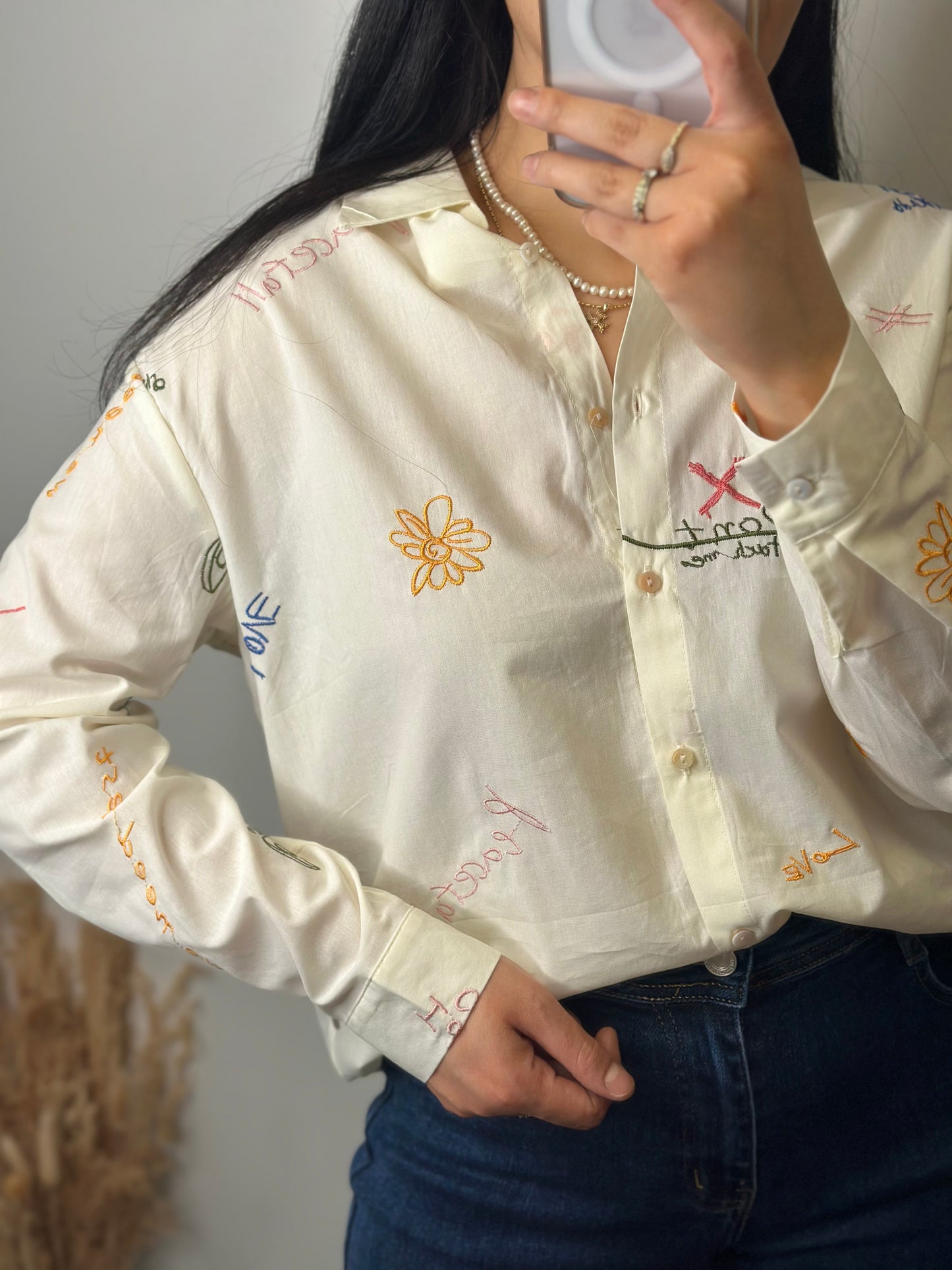 Chemise à inscriptions - MAYA