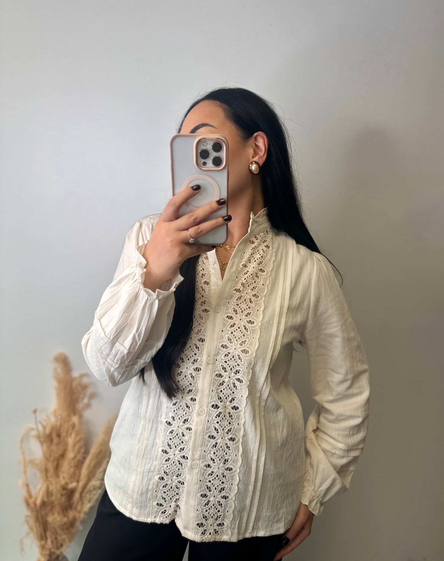 Chemise à détails brodées - CAMILLE