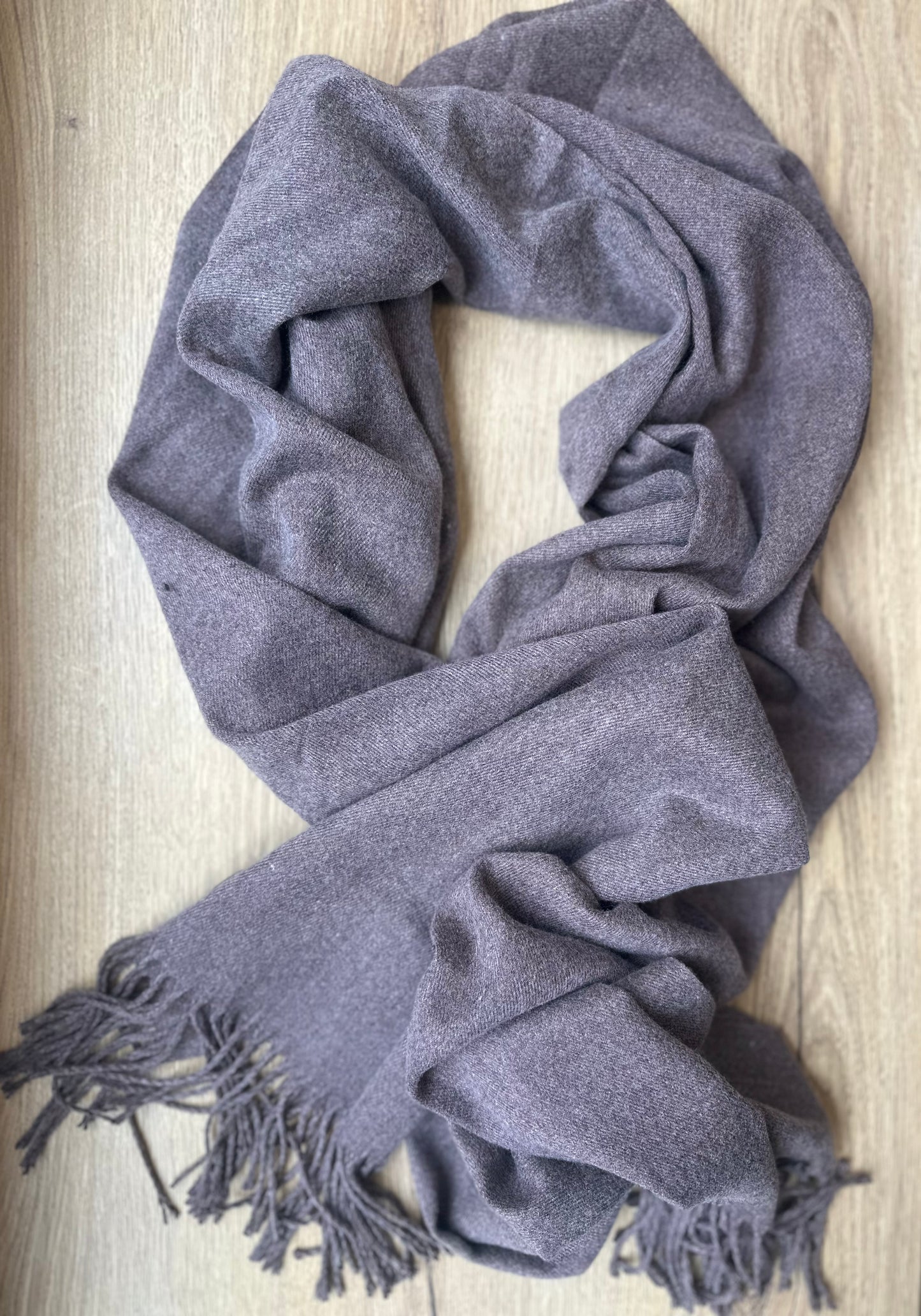 Écharpe en cachemire à franges