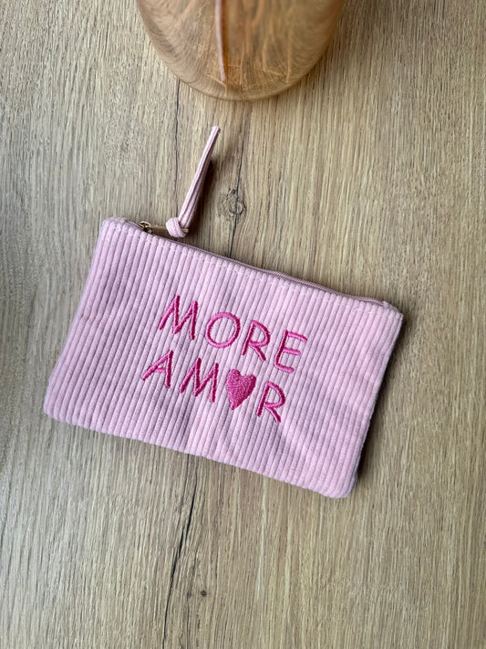 Pochette à inscriptions - MORE AMOR
