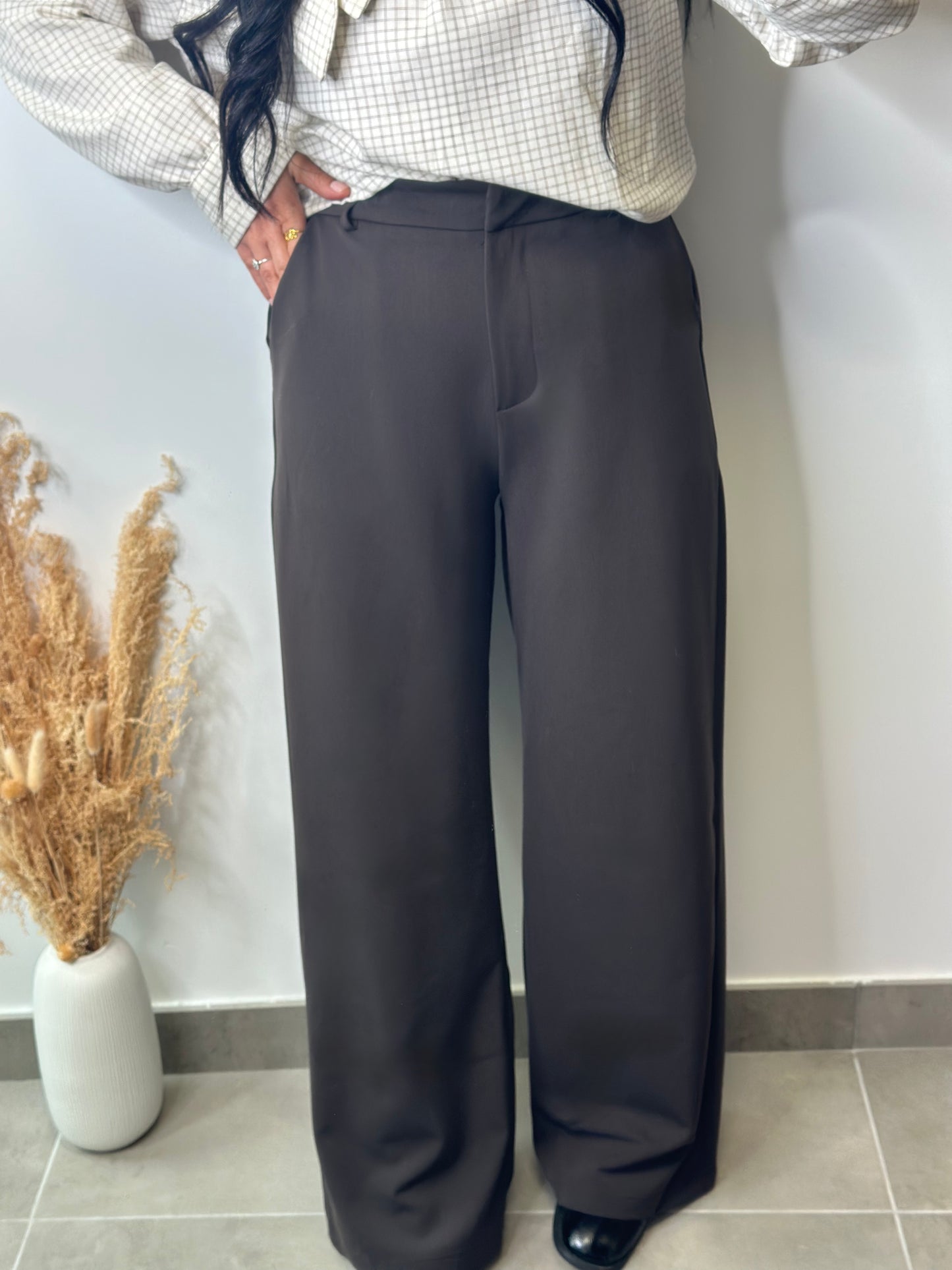 Pantalon fluide marron glacé - JADE