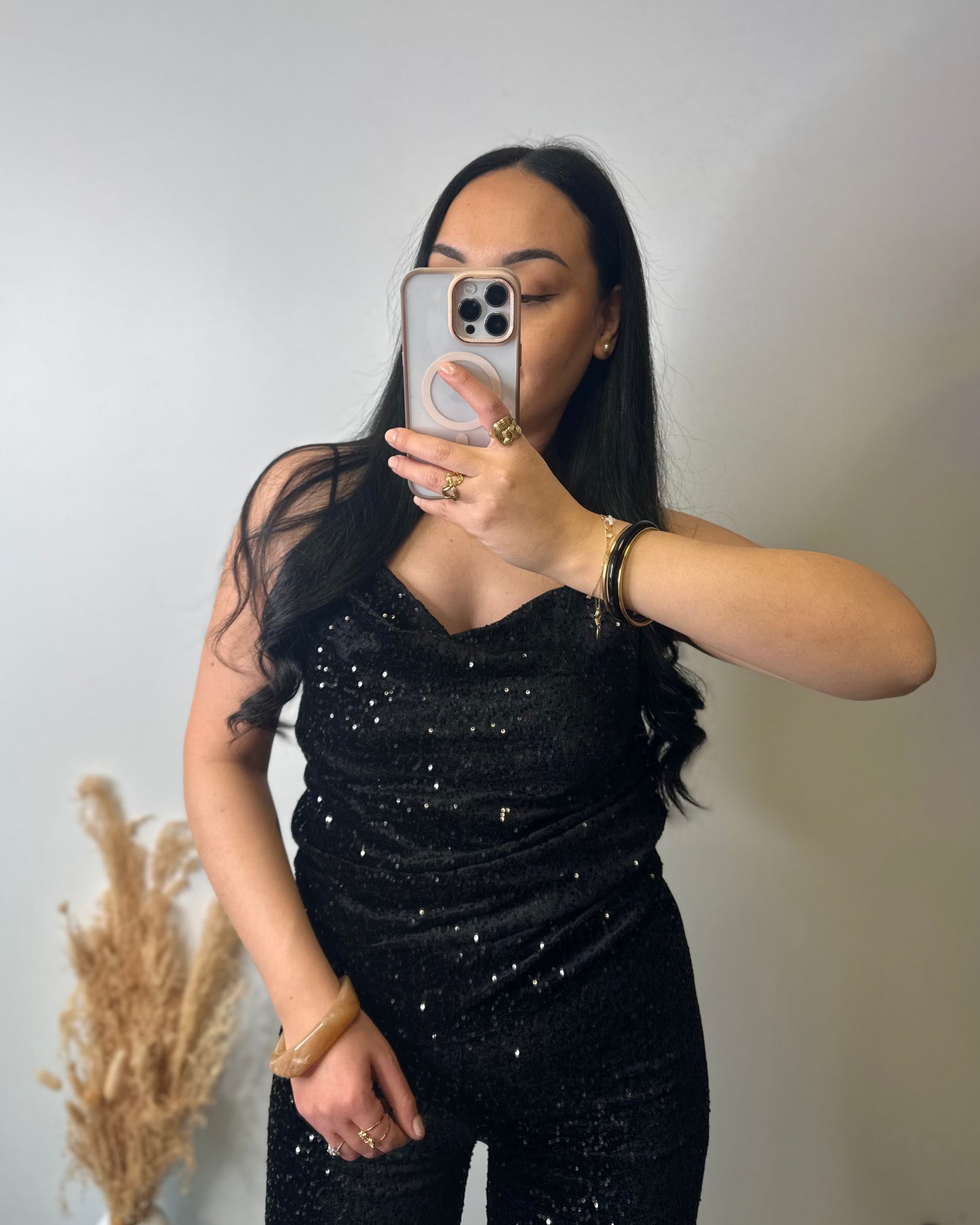 Haut en velours avec paillettes doublé - GLAM