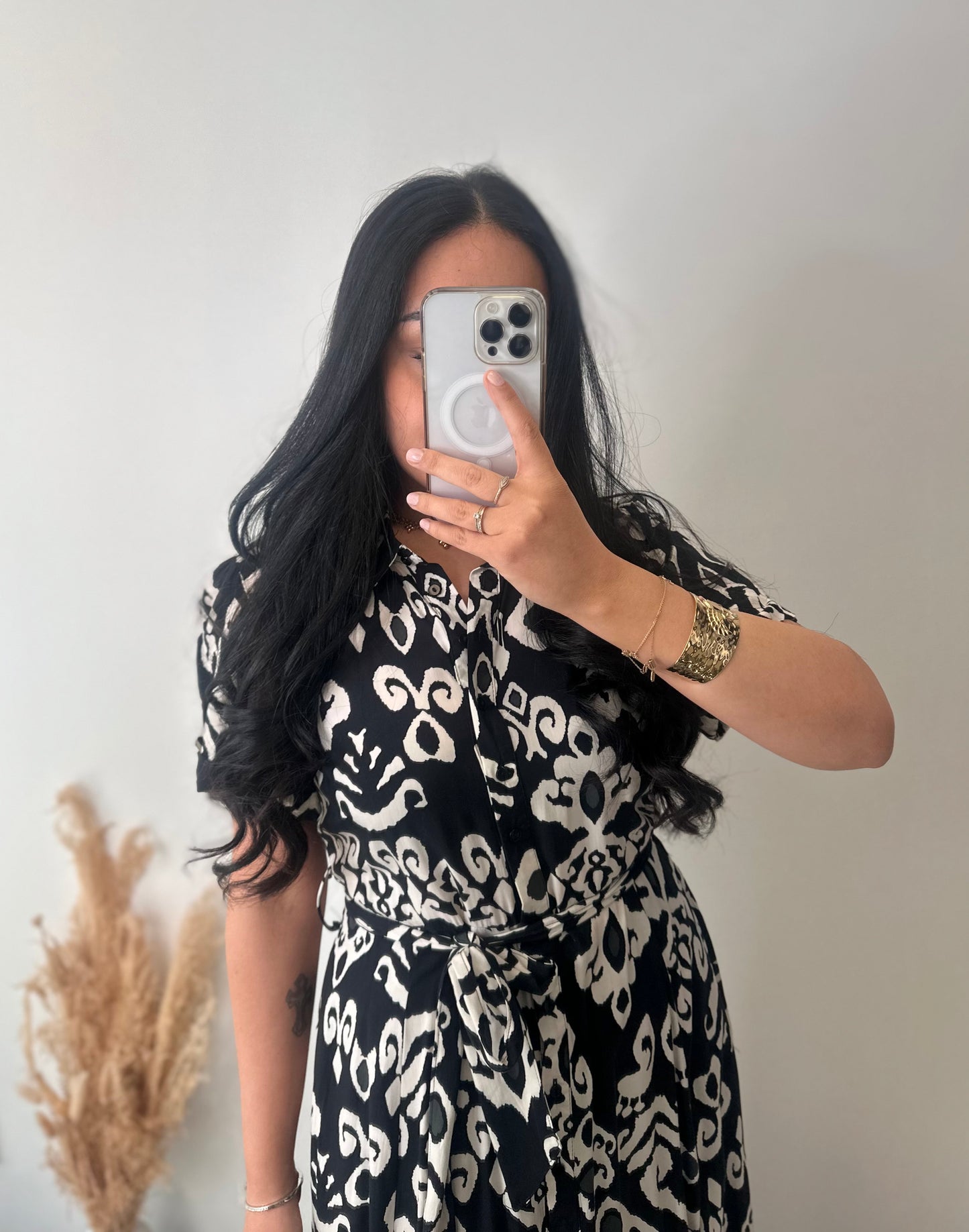 Robe à motifs fleuries en viscose
