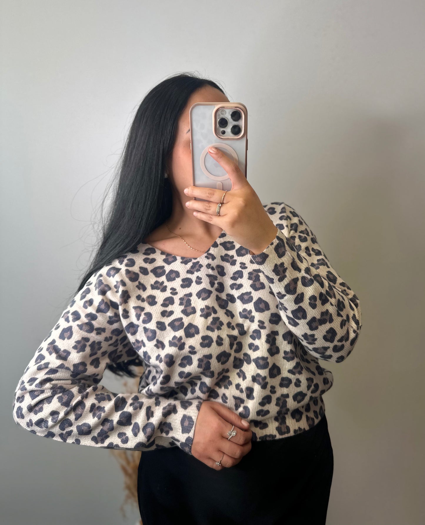 Pull à motifs léopard - LOU