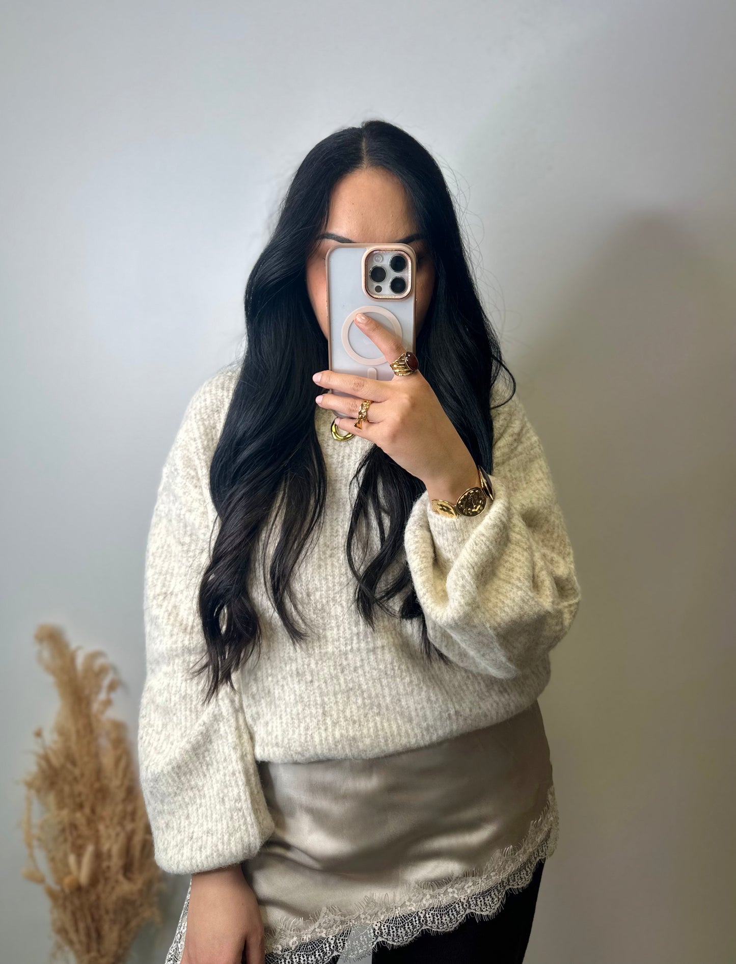 Pull écru chiné - AMBRE