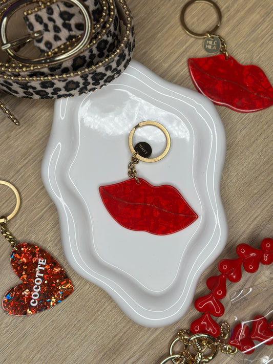 Porte clefs forme lèvres - BISOU