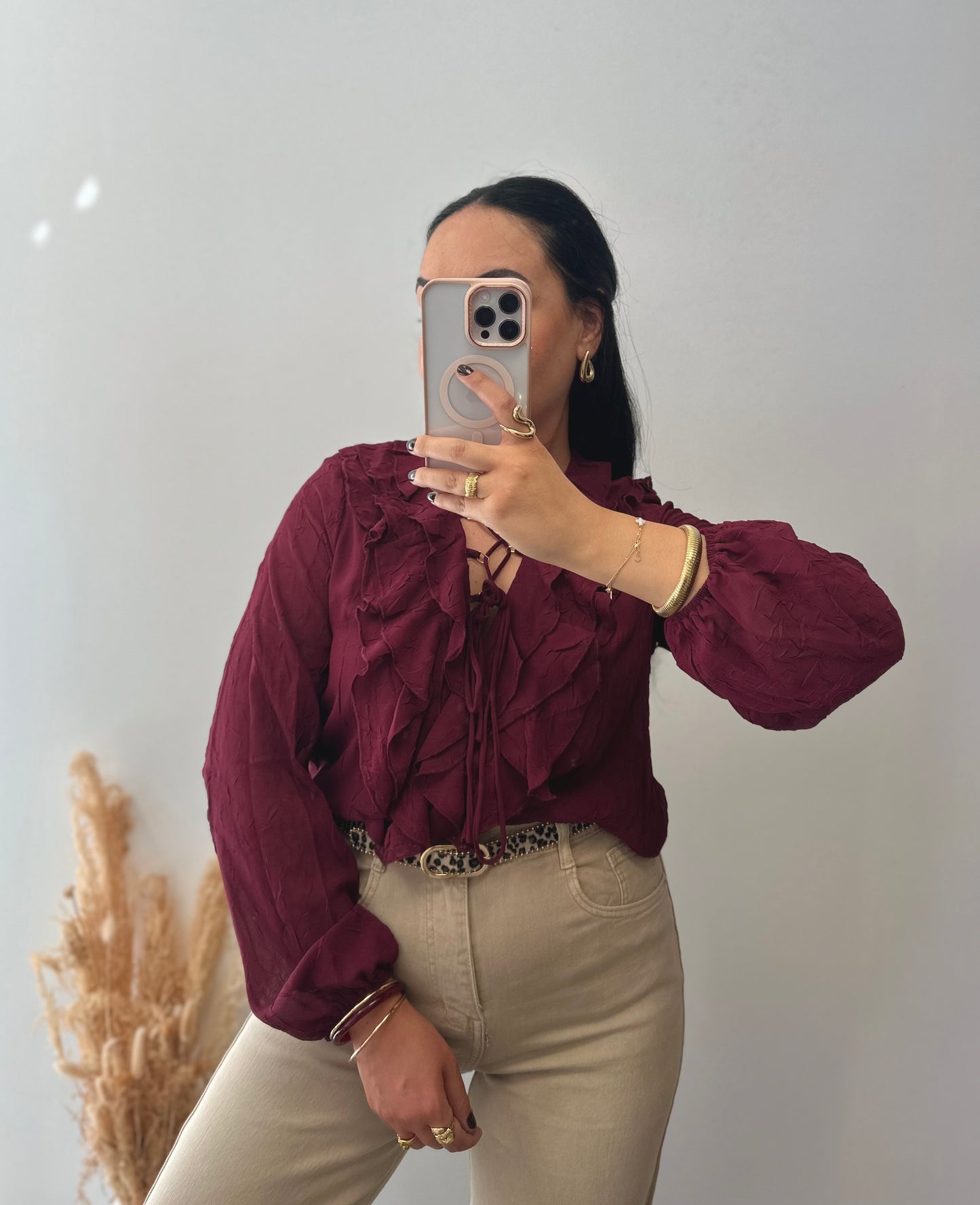Jean beige wide leg - JADE