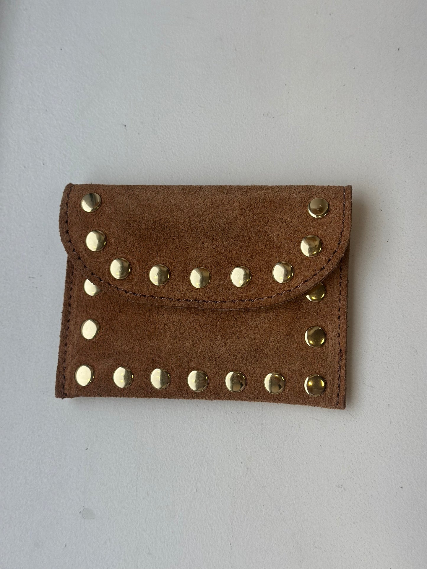 Petit porte monnaie en cuir daim