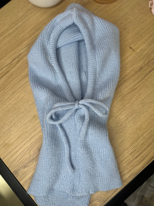 Cagoule en laine - BLEU