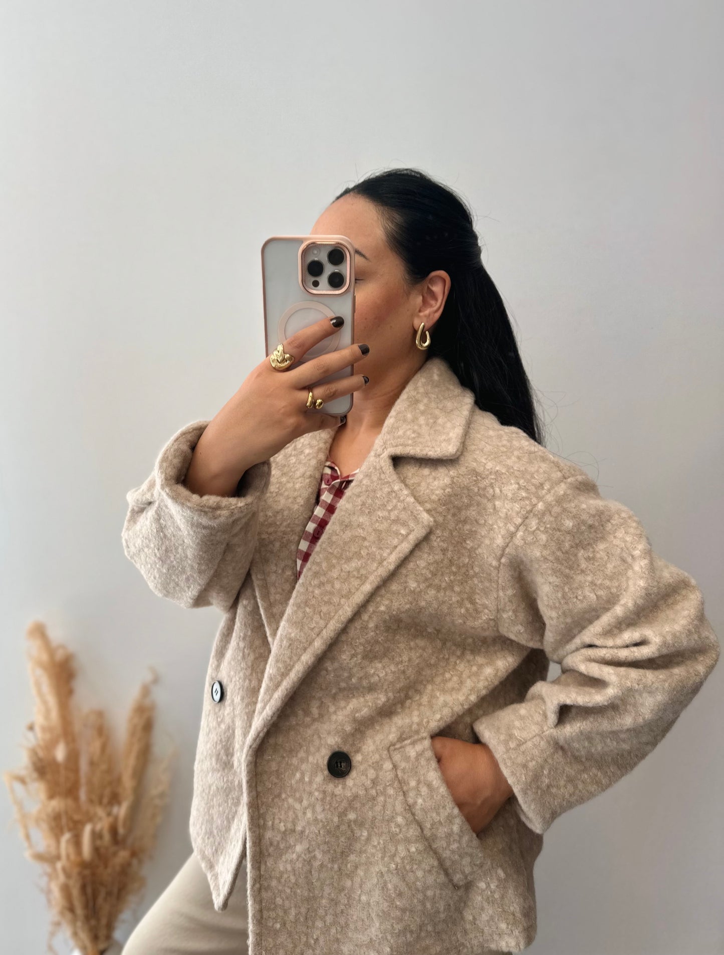 Manteau court en laine - ALBA