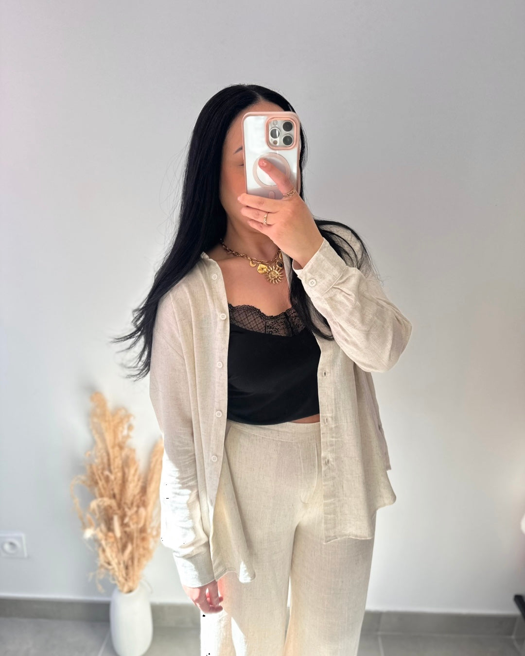 Chemise en lin écru - ADRIA