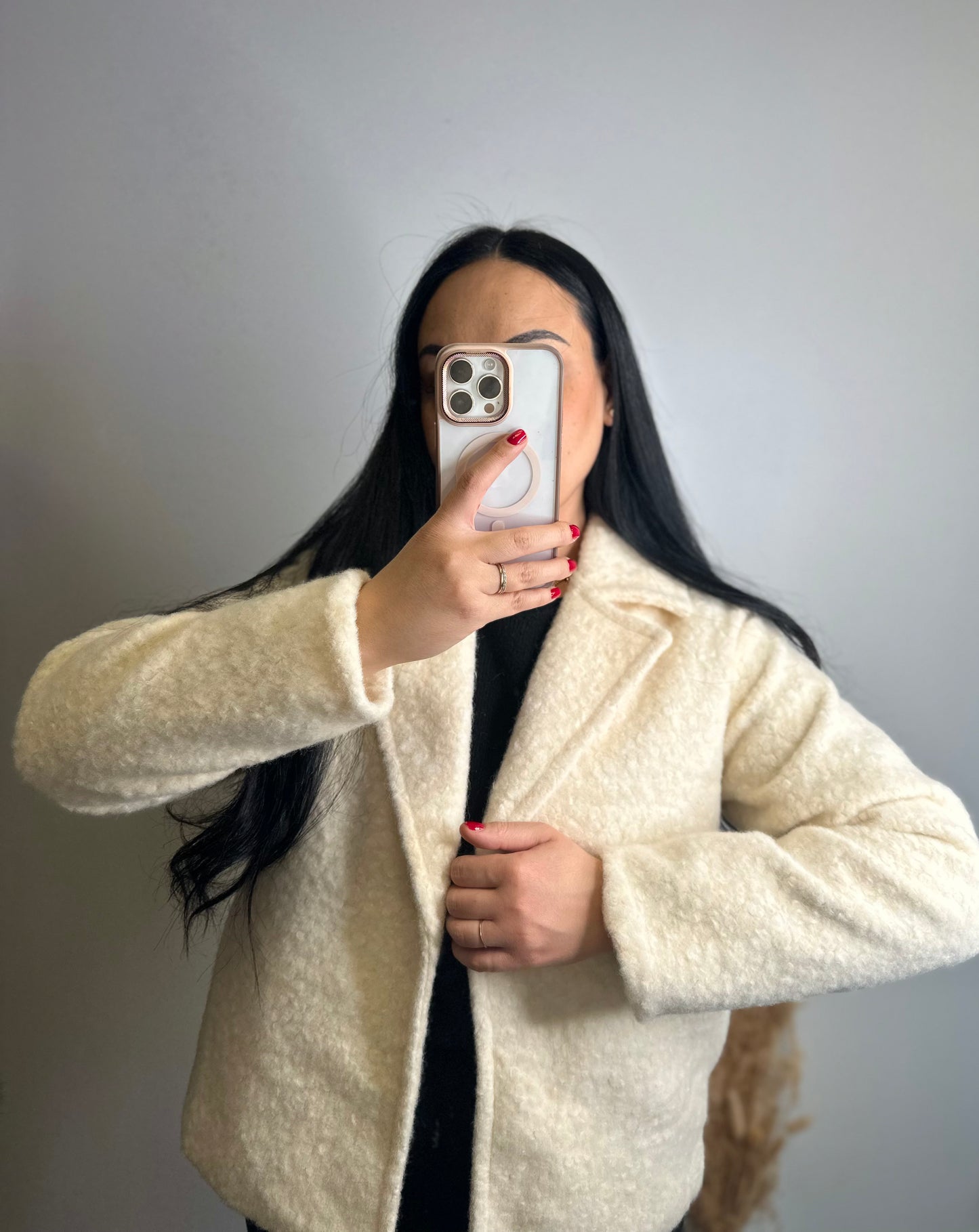 Veste épaisse effet laine bouillie - LANA