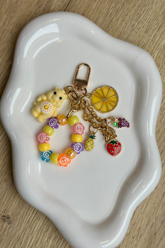 Keychain pendants - LEMON PINEAPPLE
