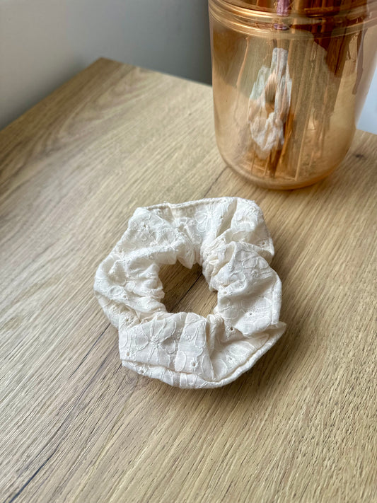 Élastique cheveux brodé - BEIGE