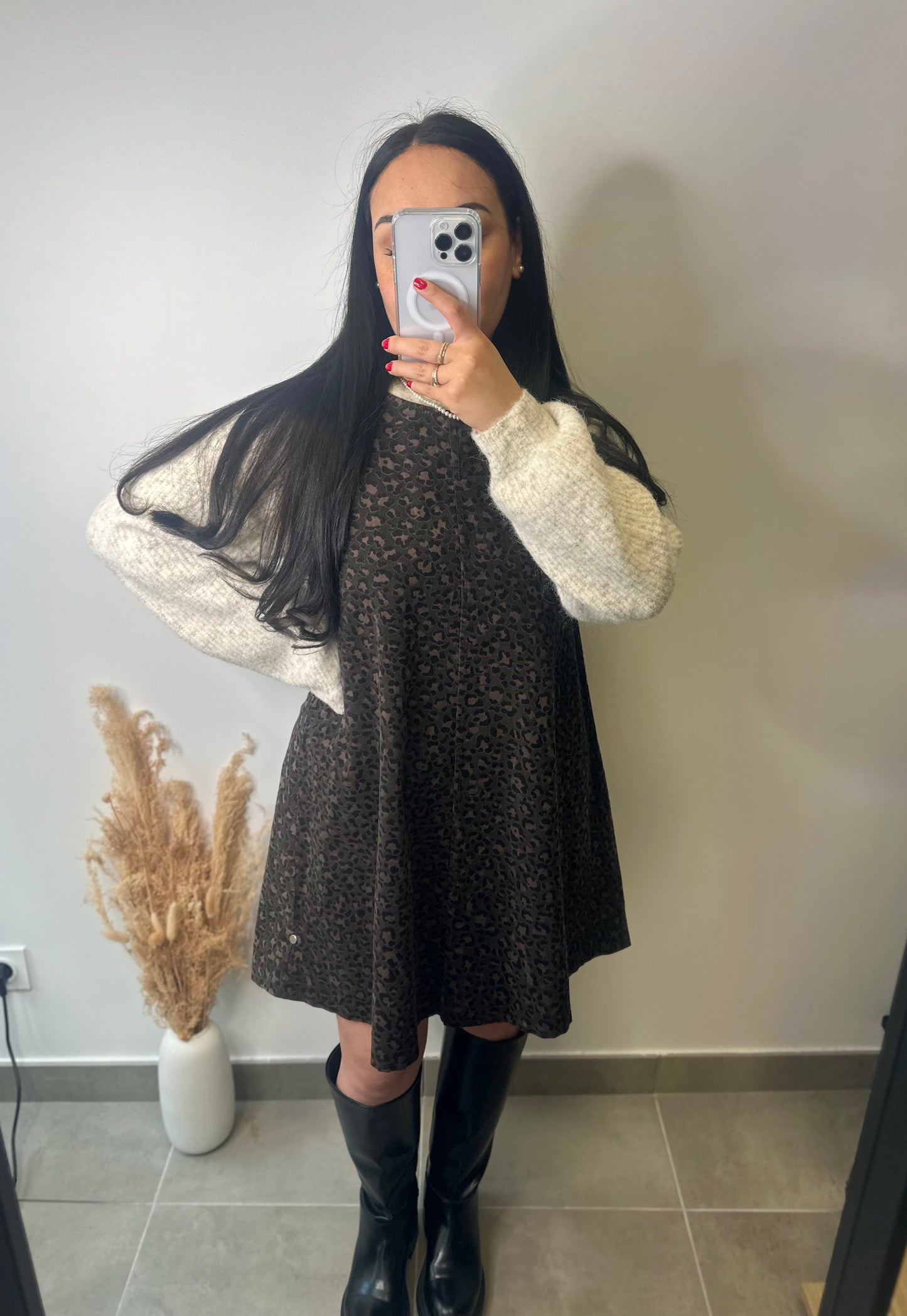 Robe trapèze léopard - CHIARA