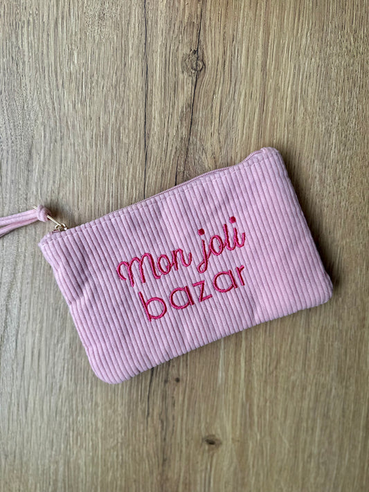 Pochette à inscriptions - JOLI BAZAR