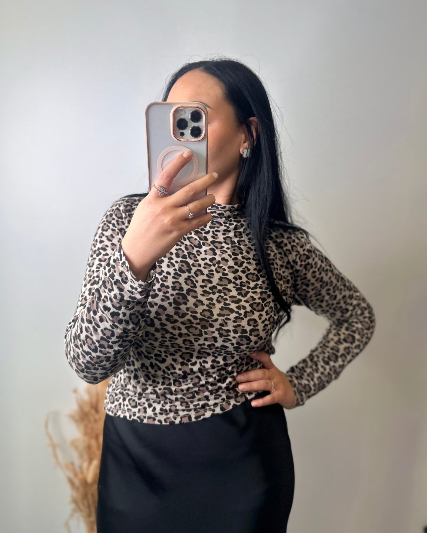 Pull col roulé léopard - RYM