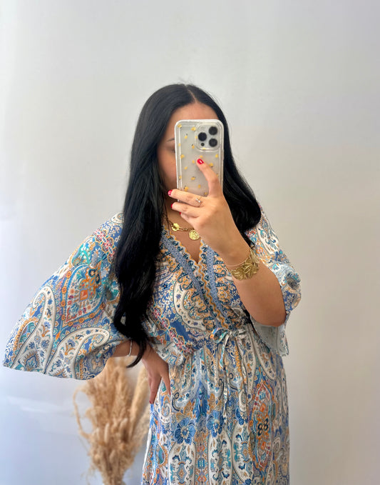 Robe bohème à motifs - CLARA