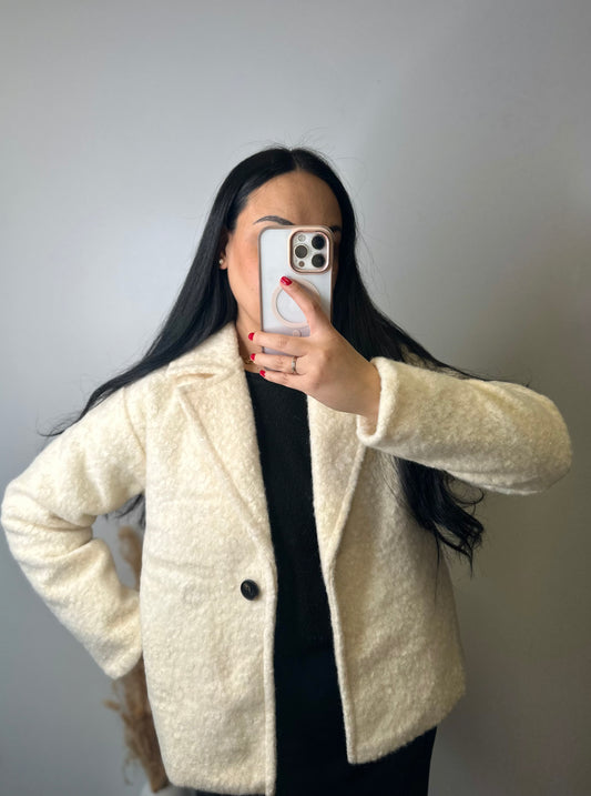 Veste épaisse effet laine bouillie - LANA