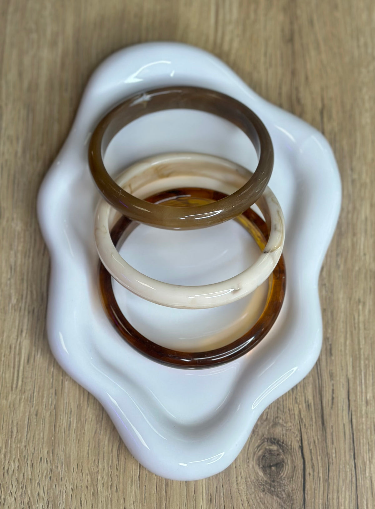 Trio de gros bracelets