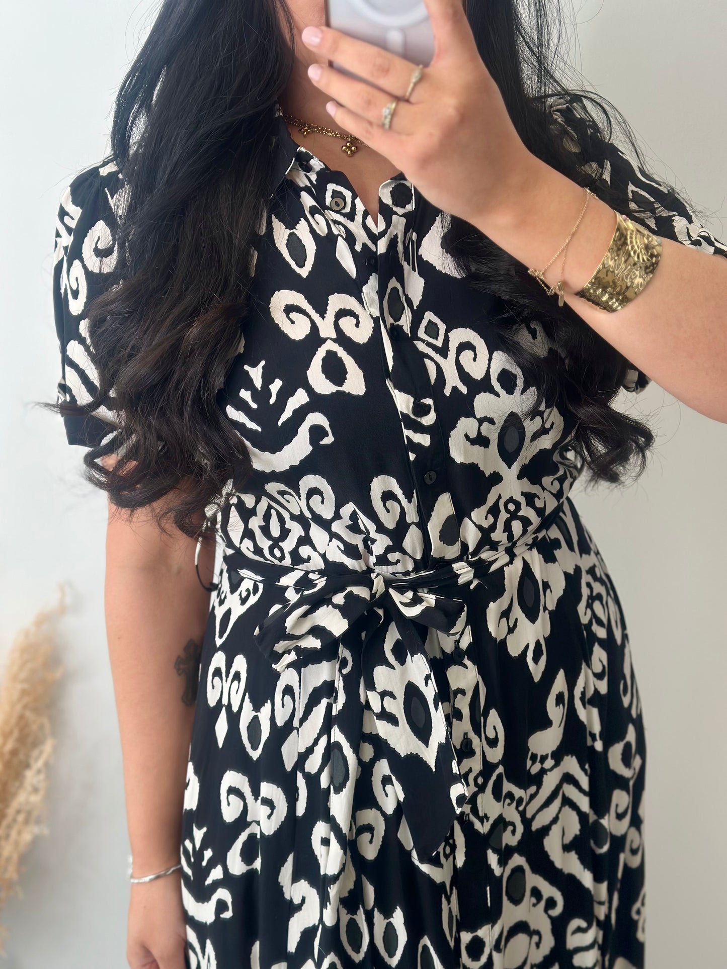 Robe à motifs fleuries en viscose