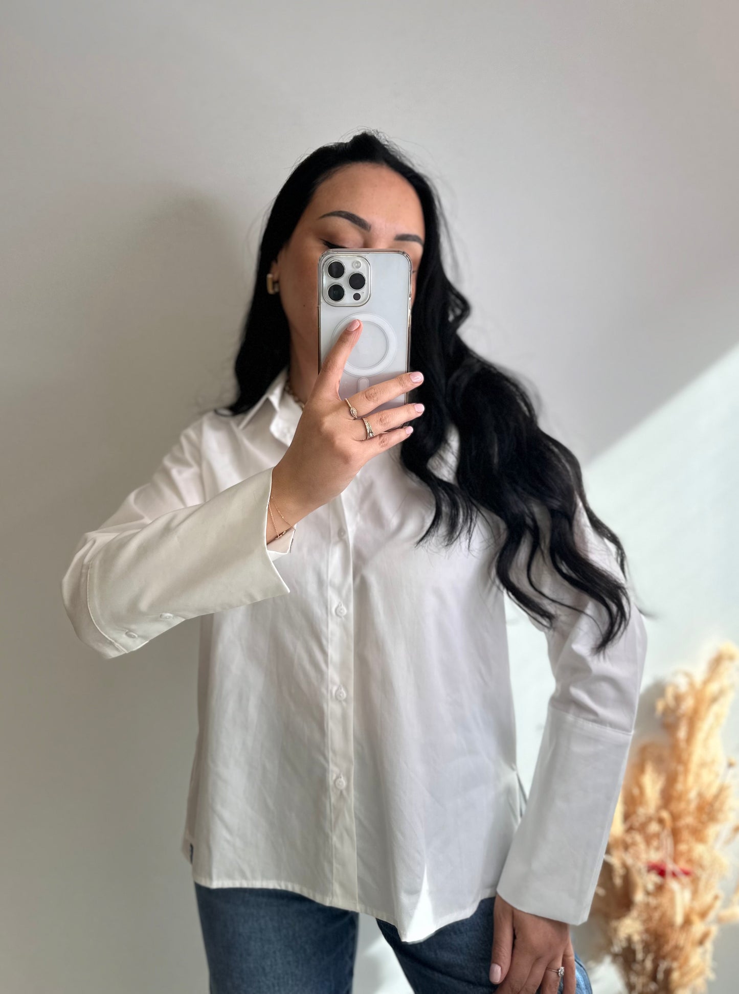 Chemise blanche manches détails - LINA