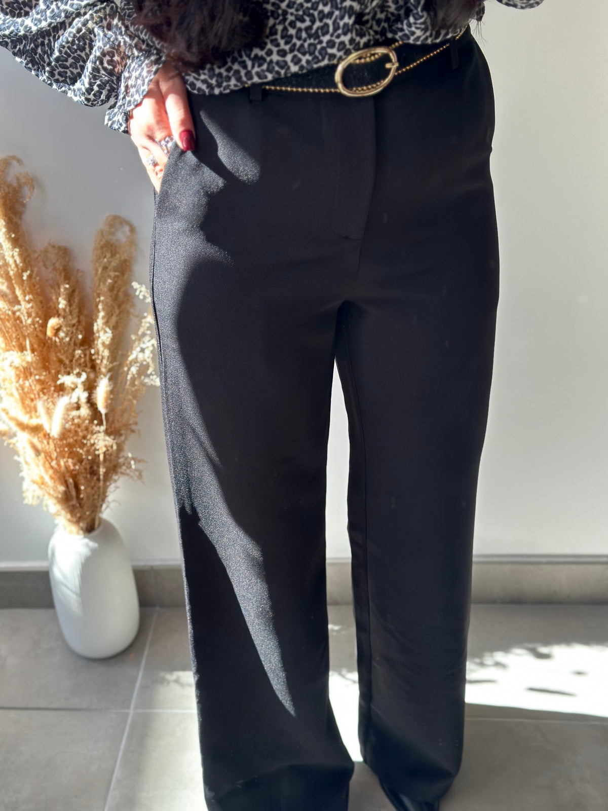 Pantalon fluide habillé noir