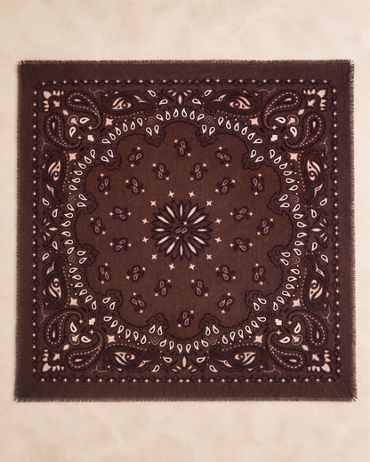 Écharpe motifs bandanas en laine