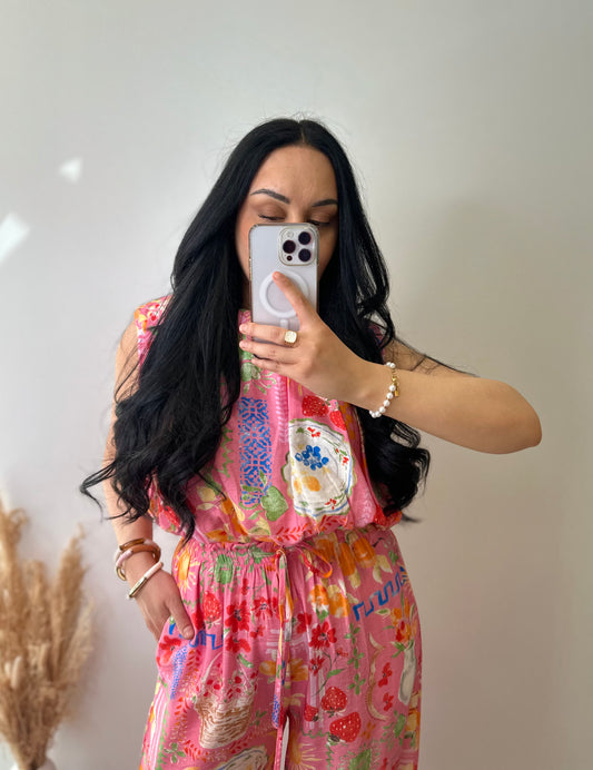 Top à motifs colorés