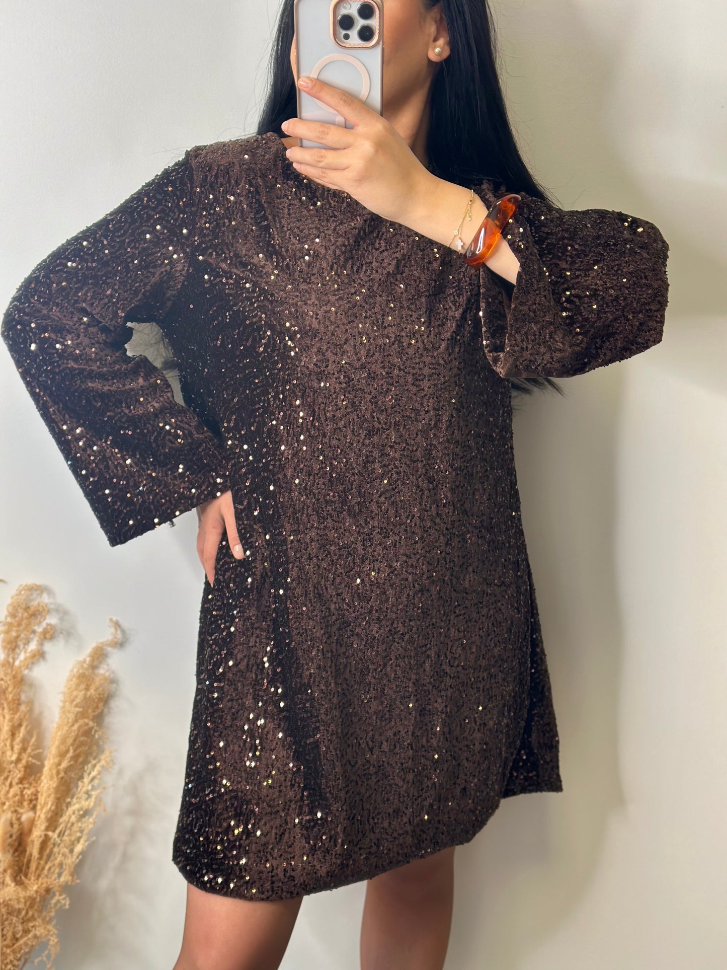 Robe courte à sequins - GLAM