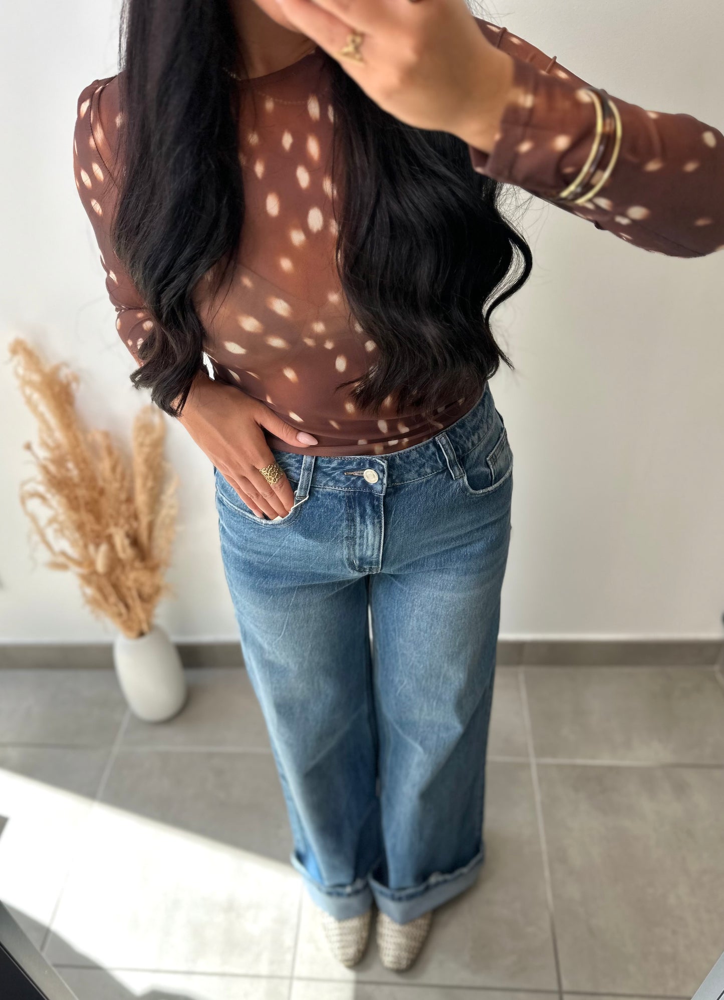 Top ajouré imprimé Bambi