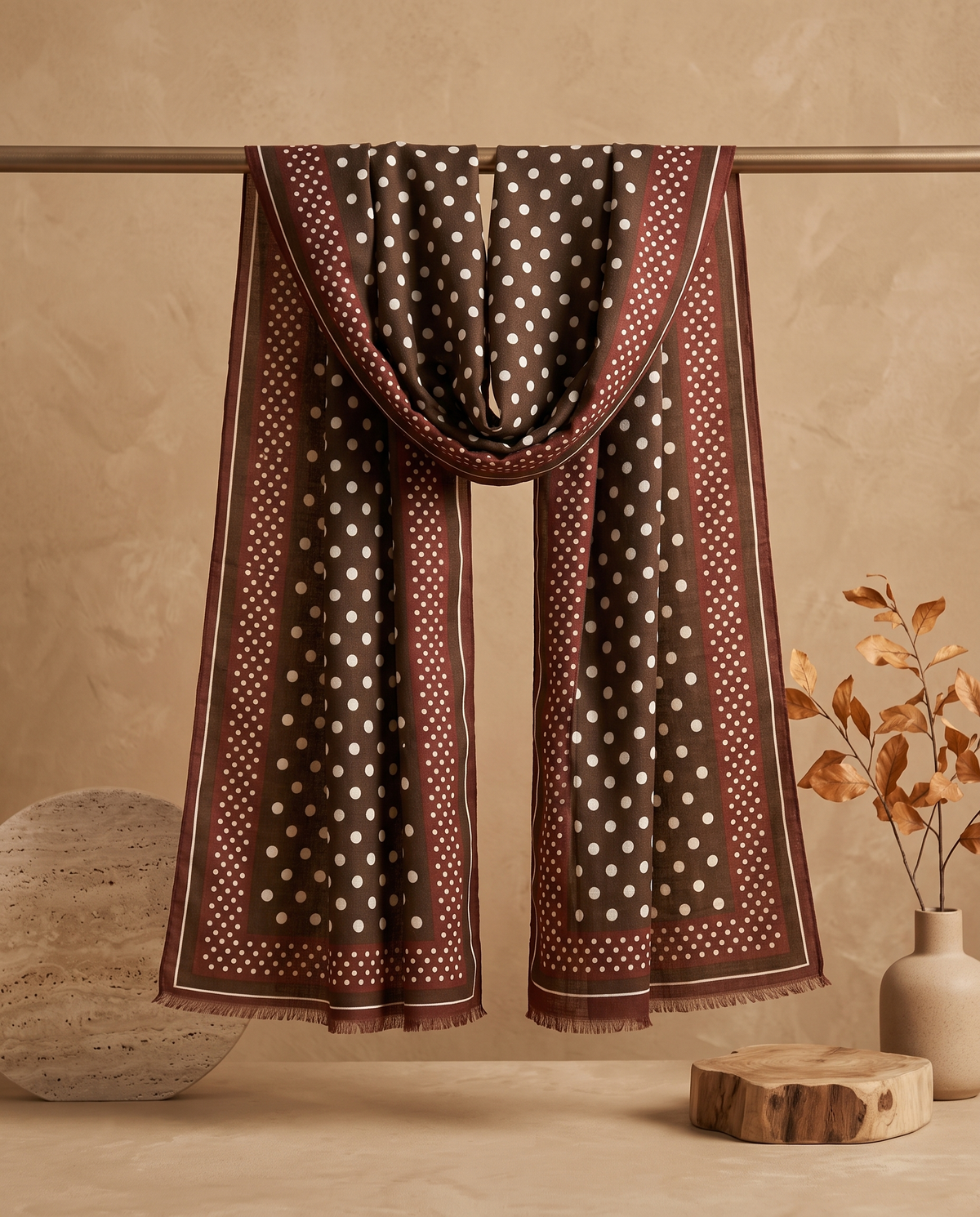 Foulard motifs pois