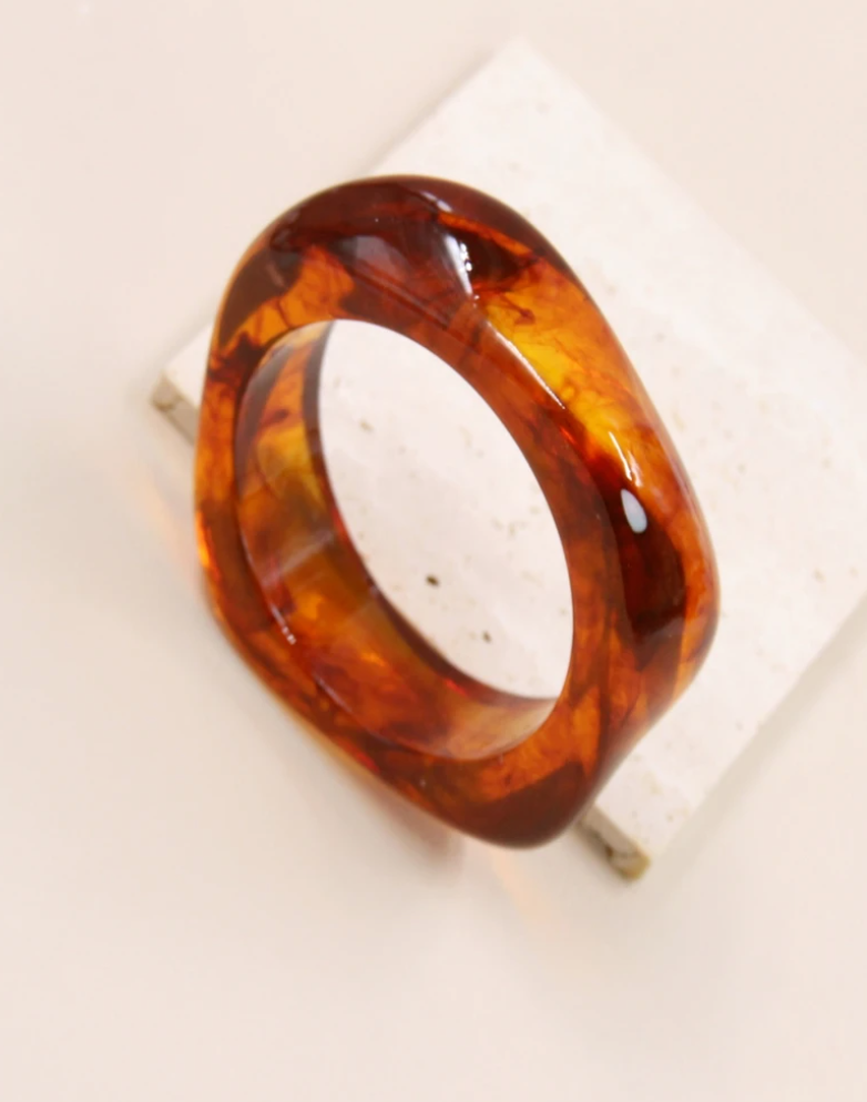 Bracelet géométrique en résine - LOUISE