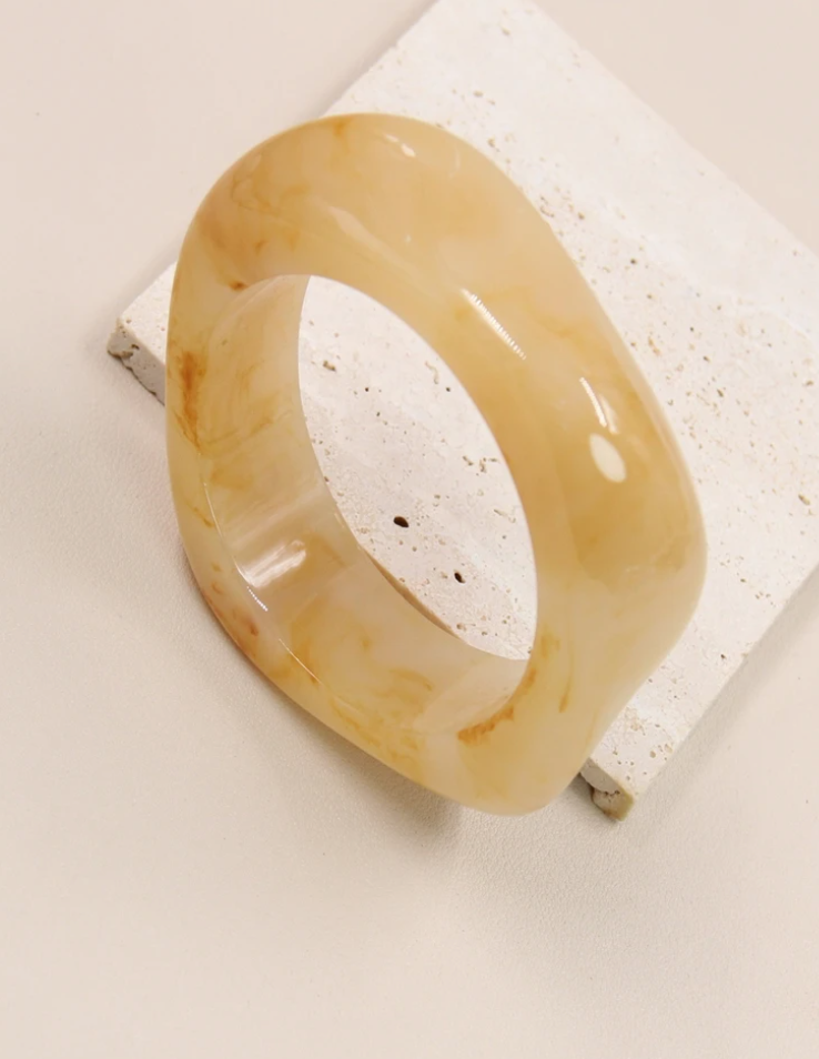 Bracelet géométrique en résine - LOUISE