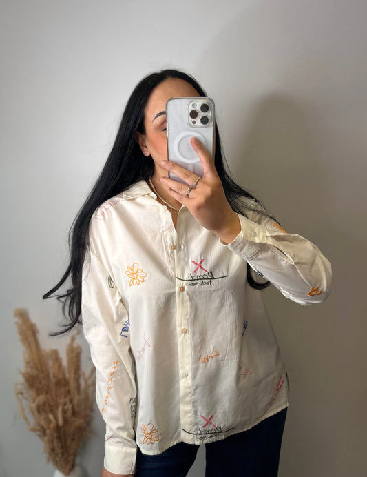 Chemise à inscriptions - MAYA