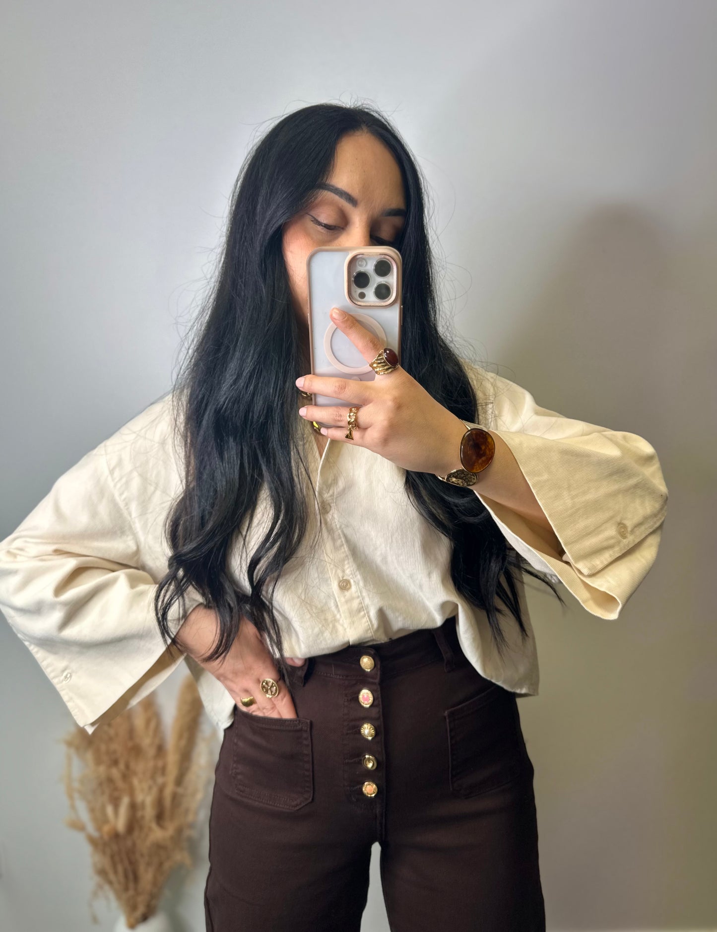 Chemise en velours côtelé - ANNA