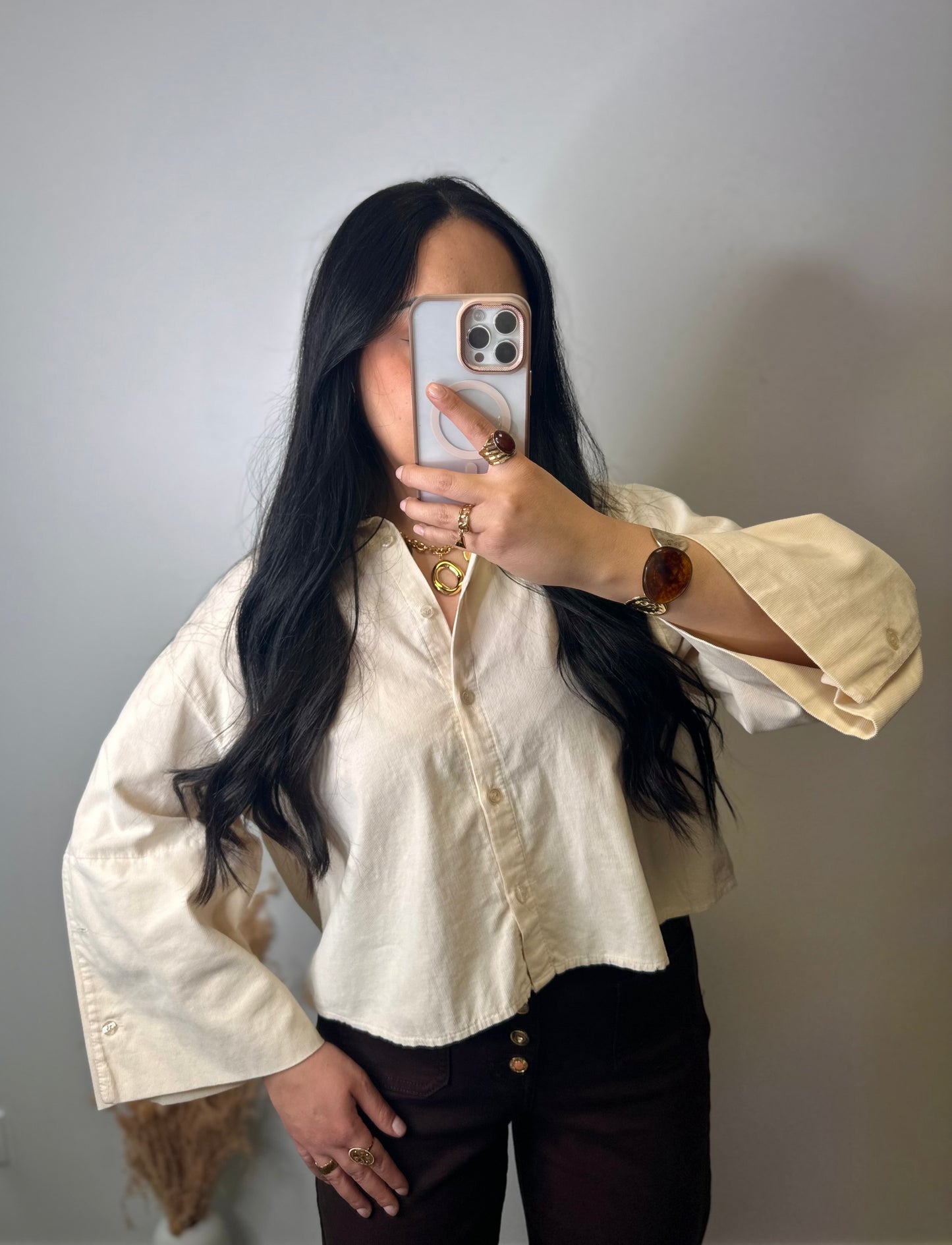 Chemise en velours côtelé - ANNA