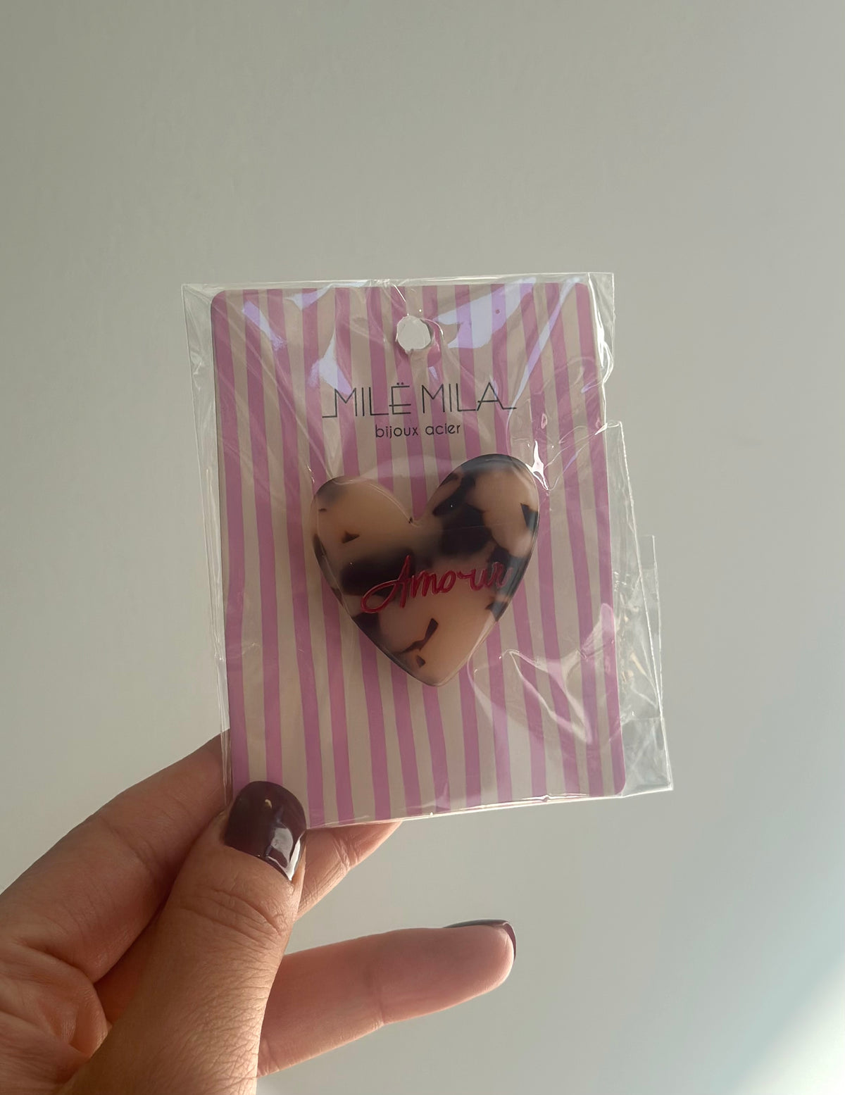 Broche fantaisie amour léopard