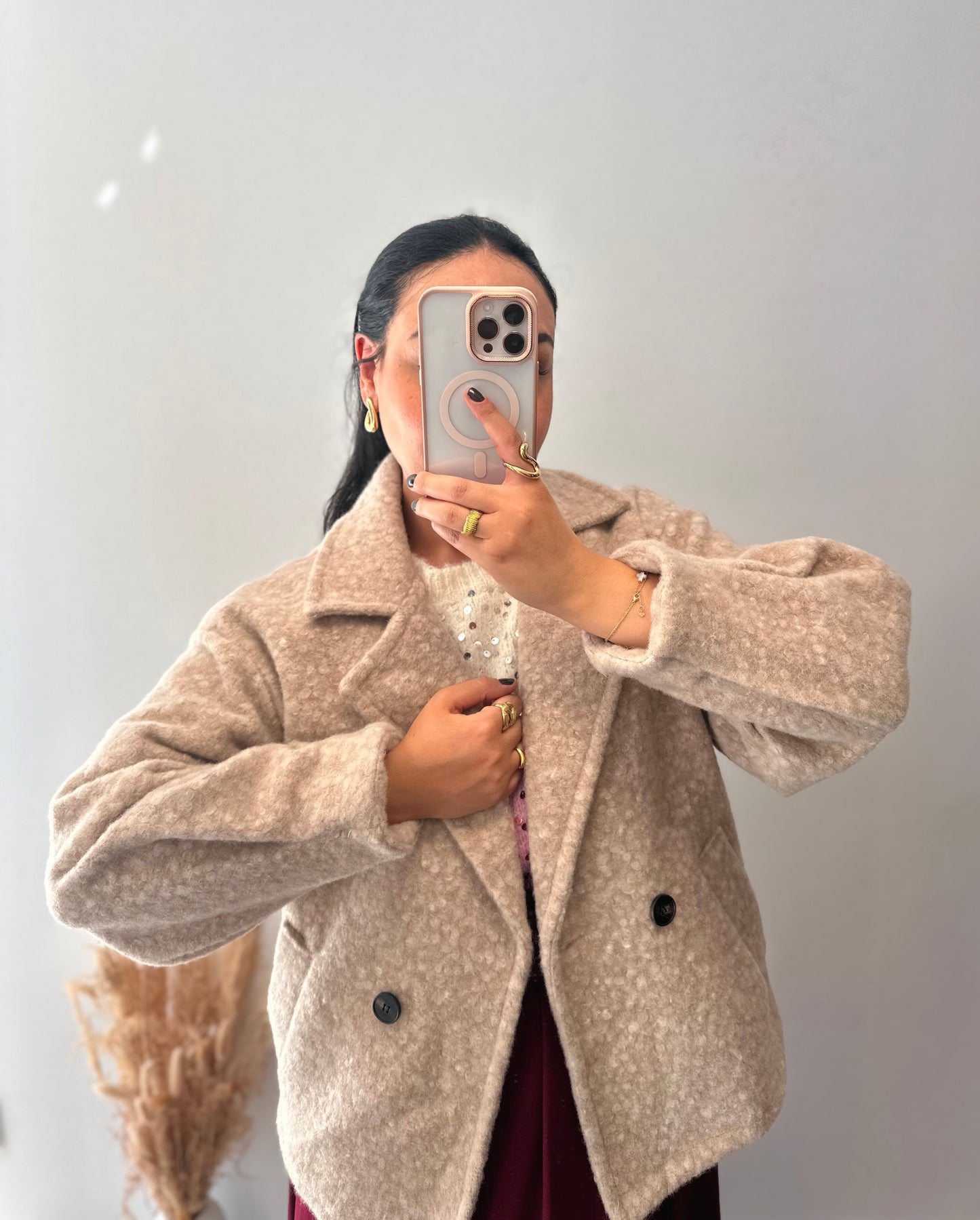 Manteau court en laine - ALBA