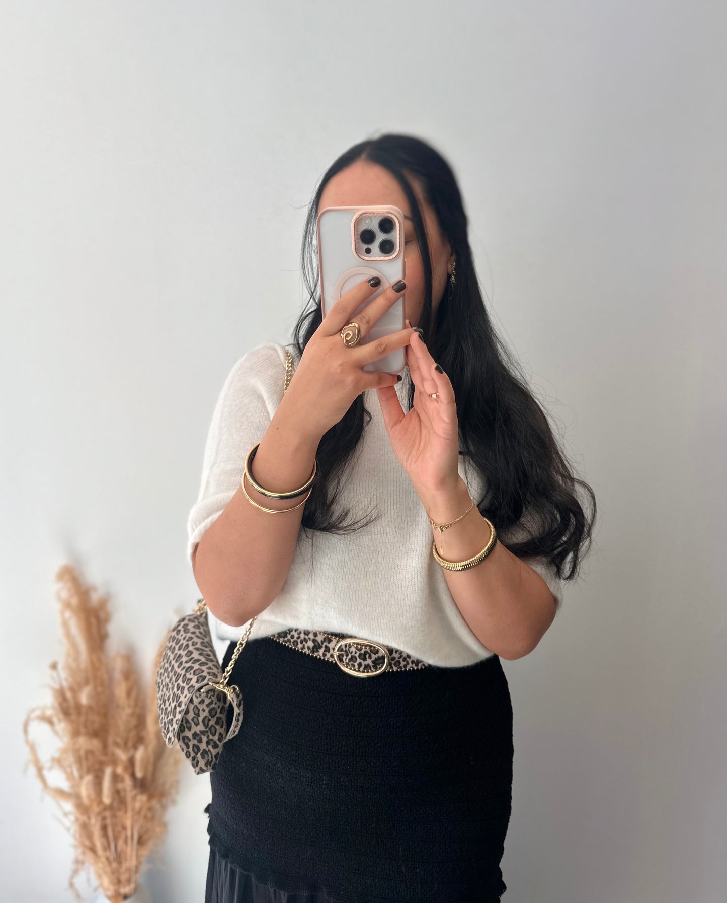 Pull en alpaga manches courtes - GIULIA