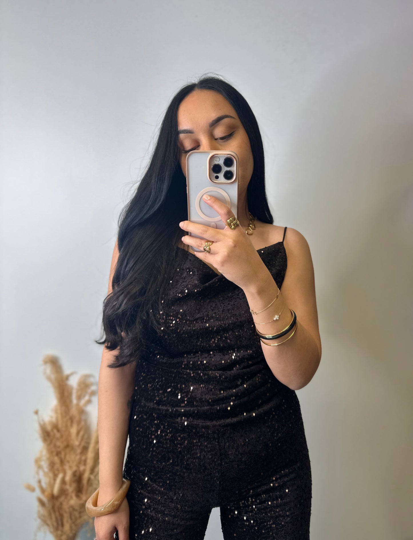 Haut en velours avec paillettes doublé - GLAM