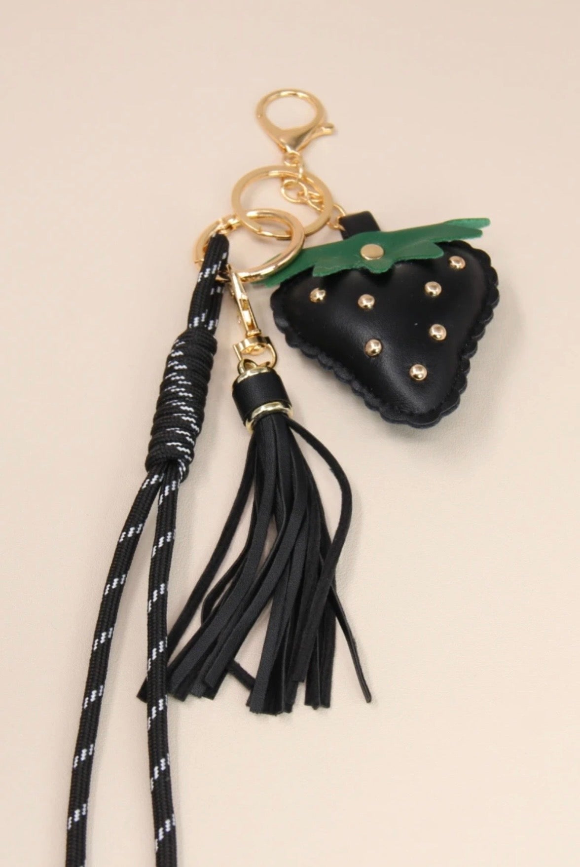 Grigri de sac et porte-clés - FRAISE