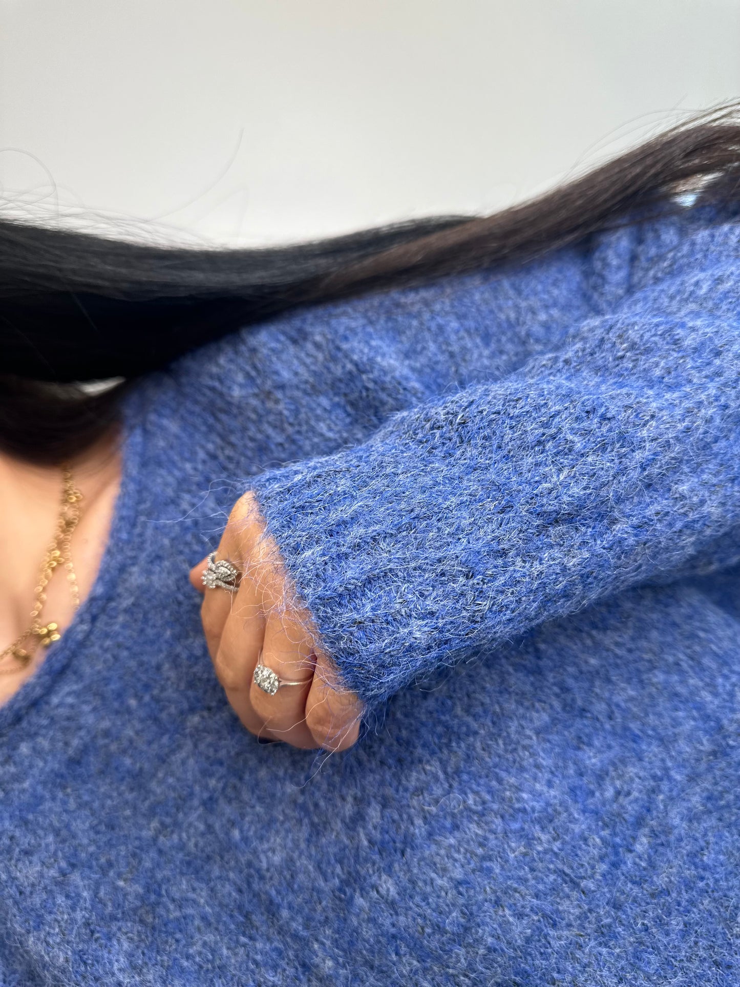 Pull cocooning bleu - MAÏA