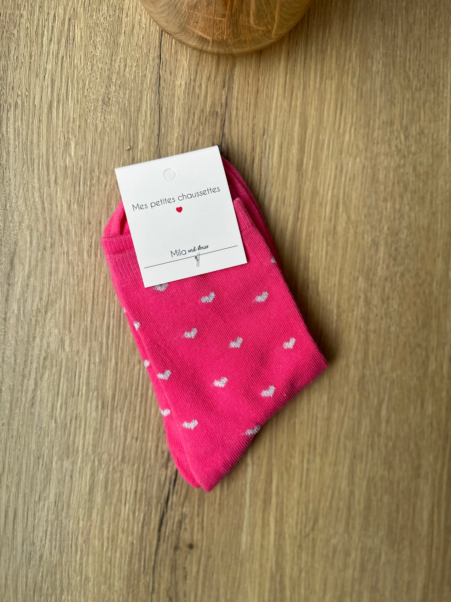 Chaussettes à cœurs - LOVE