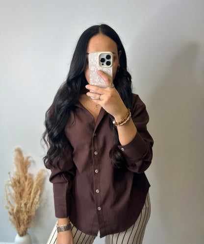 La chemise parfaite chocolat