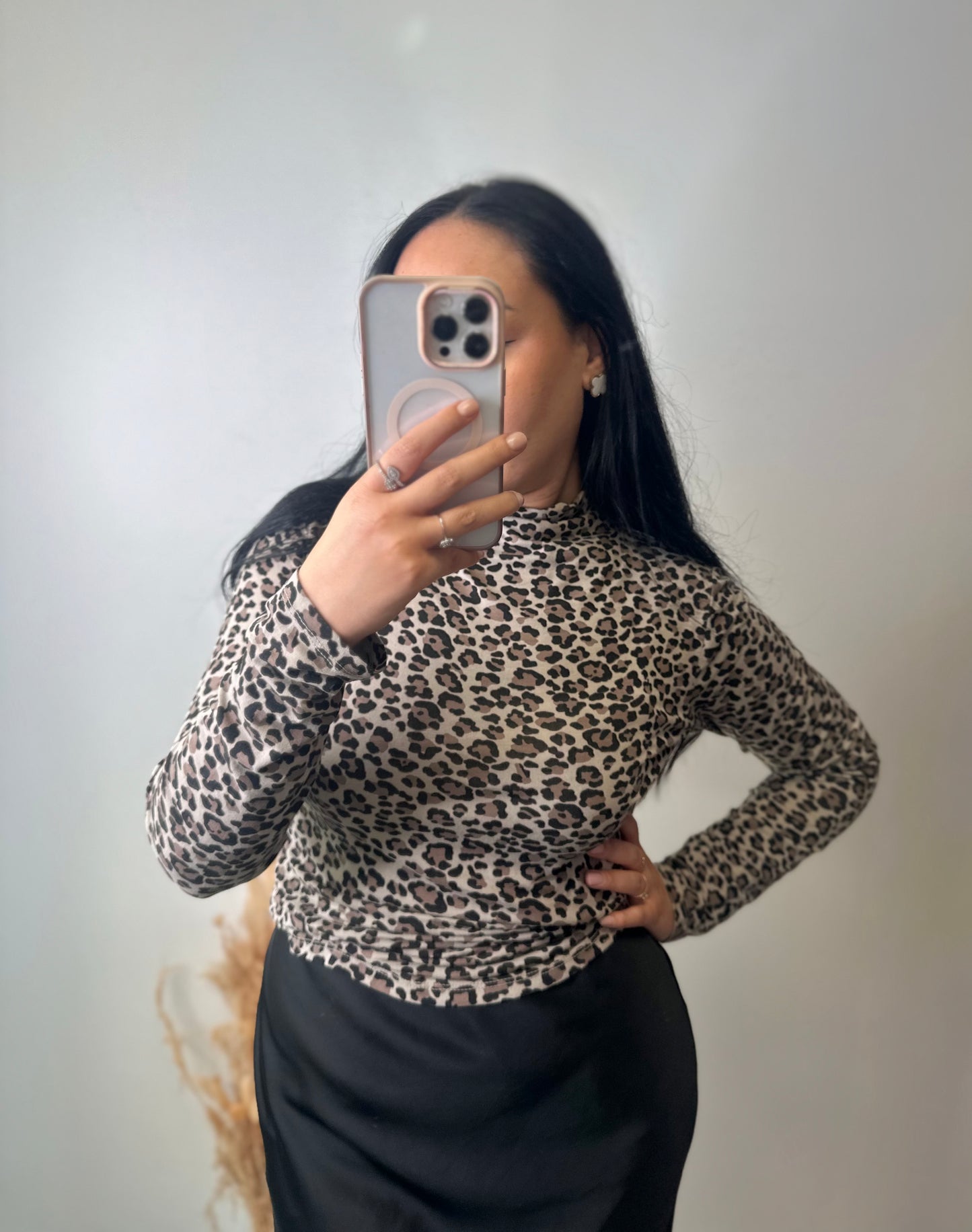 Pull col roulé léopard - RYM