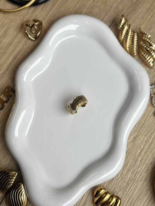 Textured ring - CONSTANCE