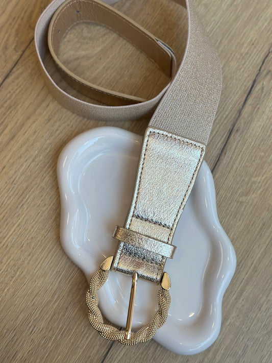 Ceinture élastique doré
