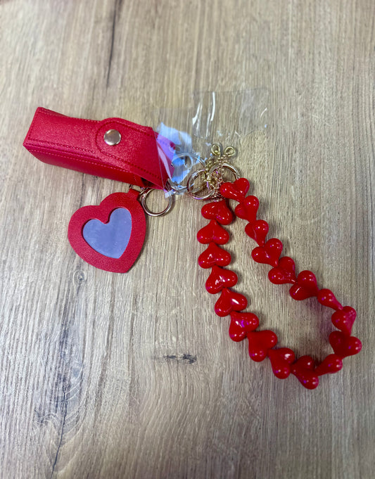 Grigri de sac - étui à rouge à lèvres, miroir et bijou de portable